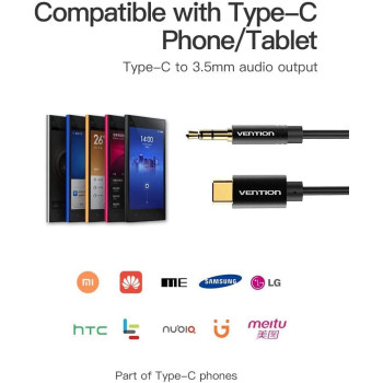 Vention Type-C Audio Cable (USB C to 3.5mm Male, 1 Meter)