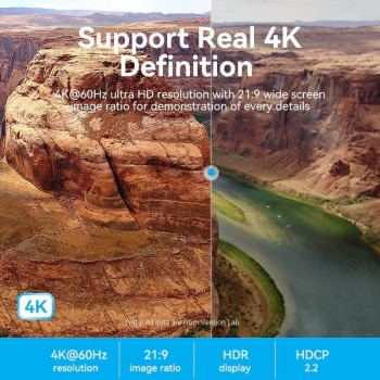 Vention UHD HDMI 2.0 4K Cable 18Gbps 4K@60Hz 3D, Video Return HDCP 2.2 for PS4 Xiaomi Mi Box HDMI Audio Cable Switch Splitter for TV HDMI Splitter Video Cord (8 Meter, ALH Series, Blue)