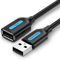 Vention USB 2.0 A Male to A Female Extension Cable (USB 2.0 Extension, 1.5 Meter)