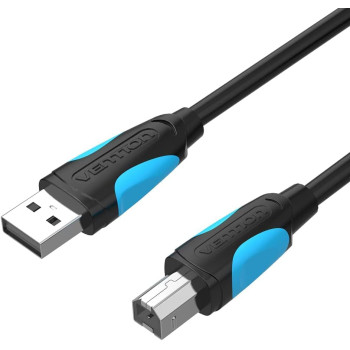 Vention USB 2.0 A MALE TO B MALE Printer cable @480Mbps Nickel Platted, double shielding (USB to B (Printer), 0.5 Meter)