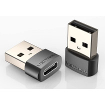 Vention USB 2.0 A Male to Female USB C OTG Adapter Transmission Speed @480Mbps 3A Converter (USB 2.0 A to C, Pack of 2)