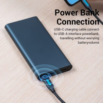 Vention USB 2.0 A Male to Female USB C OTG Adapter Transmission Speed @480Mbps 3A Converter (USB 2.0 A to C, Pack of 2)