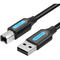 Vention USB 2.0 A TO B Printer cable @480Mbps Nickel Platted, double shielding (USB to B (Printer), 10 Meter)