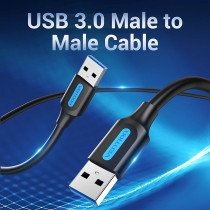 Vention USB 3.0 5Gbps Fast Data Transfer Cable Compatible with Printer, USB Keyboard, Flash Drive, Hard Drive, Mouse (USB 3.0 A to A, 0.5 Meter)