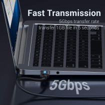 Vention USB 3.0 5Gbps Fast Data Transfer Cable Compatible with Printer, USB Keyboard, Flash Drive, Hard Drive, Mouse (USB 3.0 A to A, 0.5 Meter)