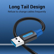Vention USB 3.0 5Gbps Fast Data Transfer Cable Compatible with Printer, USB Keyboard, Flash Drive, Hard Drive, Mouse (USB 3.0 A to A, 1.5 Meter)
