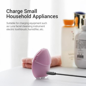 Vention USB A to DC 3.5 mm female Jack Charging Cable Connector 5V Power Supply Charger cable for USB HUB, TV box, table lamp, mini-speaker (USB to 5V DC 3.5mm, 0.5 Meter)