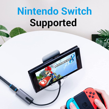 Vention USB C Ethernet Adapter, 1Gbps network Card LAN Adapter Connector, Gray Aluminum Alloy CFNHB (USB C to RJ45)