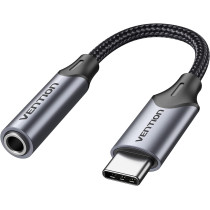 Vention USB C to 3.5mm Jack Earphone Headphone AUX Adapter with DAC Chip Compatible with iPad Pro Pixel 2 XL Samsung Galaxy S21 S20 Ultra S20+ Note 20 10 S10 (USB C to 3.5mm Earphone, 0.1 Meter)
