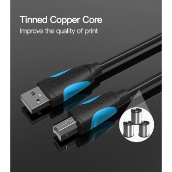 Vention USB Charger Cable (USB to B (Printer), 2 Meter)