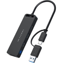 Vention USB Hub - USB C to USB 3.0 Hub with 4 Ports and 15 cm Extended Cable Ultra Slim USB Splitter for MacBook Mac Pro Surface Pro PS4 XPS PC Flash Drive