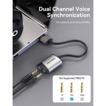 Vention USB Sound Card 3.5mm External usb adapter usb audio Adapter card With Mic USB To Jack 3.5 Converter For PS4 Laptop Computer Headphone Sound Card (CDKHB)