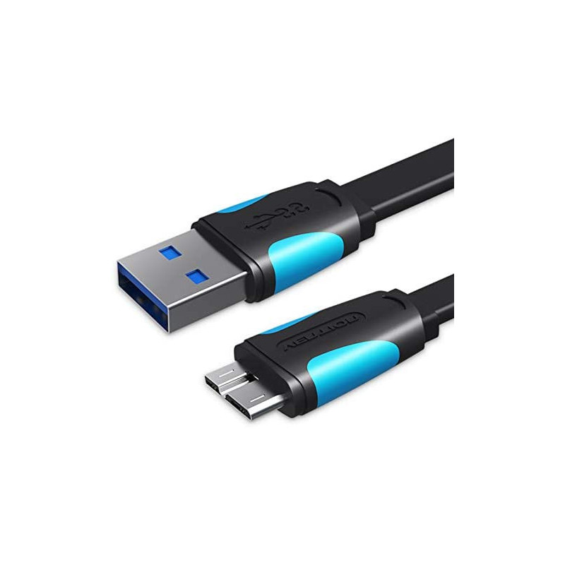 Vention USB Type A Male to Micro B Cable Super Speed USB3.0 Cable for External Hard Drive Samsung S5 and Note 3 (0.5m/1.64ft)
