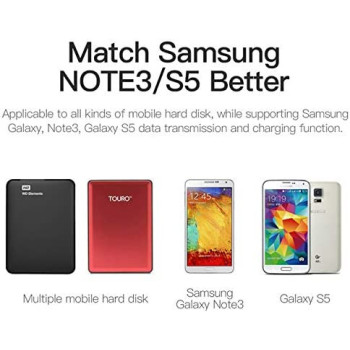 Vention USB Type A Male to Micro B Cable Super Speed USB3.0 Cable for External Hard Drive Samsung S5 and Note 3 (0.5m/1.64ft)