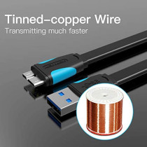 Vention USB Type A Male to Micro B Cable Super Speed USB3.0 Cable for External Hard Drive Samsung S5 and Note 3 (0.5m/1.64ft)