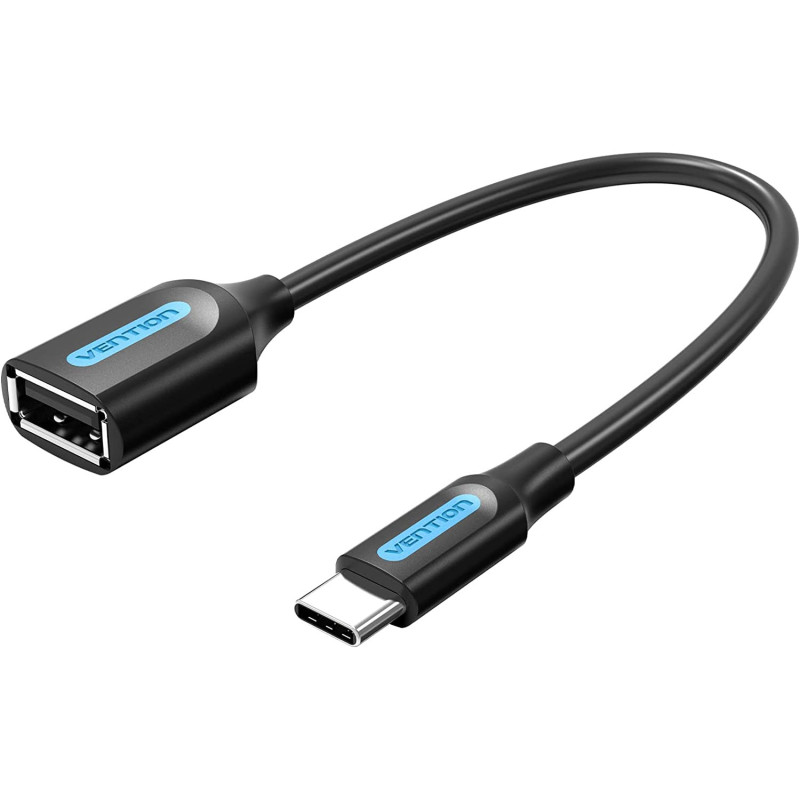 Vention USB Type-C Male to A Female OTG cable 0.15M CCSBB (USB 2.0 C to USB A)