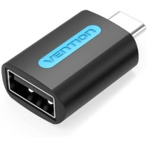 Vention USB-C Male to USB 2.0 A Female OTG Adapter Transmission Speed @480Mbps 3A Converter (USB 2.0 C to A, Pack of 1)