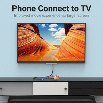 Vention USB-C to VGA Converter Aluminum Alloy HD 1080@60Hz Compatible with MacBook Pro, MacBook Air, iPad Pro, Pixelbook, XPS, Galaxy, and More Plug and Play TDFHB (USB C to VGA)