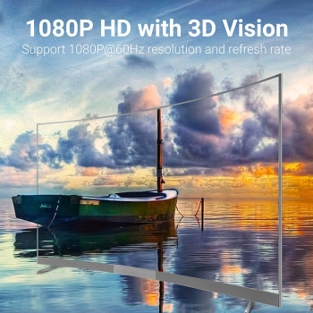 Vention USB-C to VGA Converter Aluminum Alloy HD 1080@60Hz Compatible with MacBook Pro, MacBook Air, iPad Pro, Pixelbook, XPS, Galaxy, and More Plug and Play TDFHB (USB C to VGA)