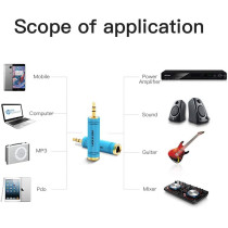 Vention VAB-S04-L 3.5mm Male to 6.5mm Female Stereo Audio Adapter