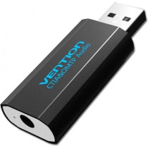 Vention VAB-S16-B USB Sound Card with MIC support for 3.5mm Single Jack Audio Devices