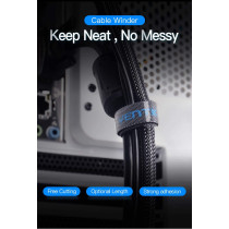 Vention Velcro Cable Organizer, Reusable Cable Clip 5M Earphone Mouse Cord Protection, Environmental Protection Cable Winder