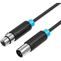 Vention XLR Cable, Microphone XLR Male to Female Extension Cable XLR Jack Extender Cord for PA System, Studio Recorder, Amplifier, Mixer, Speaker System, Professional Recording, Playing Live 2 Meter