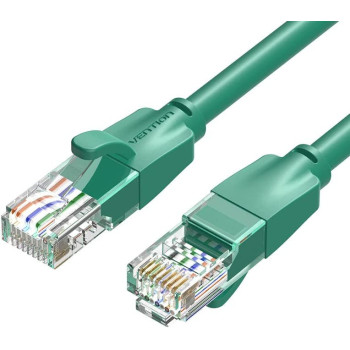 Vention Cat.6 UTP Patch Cable IBE series copper-clad Aluminum 1000Mpbs 250MHz Aluminum Foil PVC Jacket (1 M, Cat.6 UTP, Green)