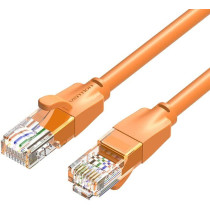 Vention Cat.6 UTP Patch Cable IBE series copper-clad Aluminum 1000Mpbs 250MHz Aluminum Foil PVC Jacket (1 M, Cat.6 UTP, Orange)