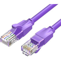 Vention Cat.6 UTP Patch Cable IBE series copper-clad Aluminum 1000Mpbs 250MHz Aluminum Foil PVC Jacket (1 M, Cat.6 UTP, Purple)