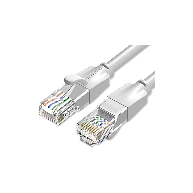 Vention Cat.6 UTP Patch Cable IBE series copper-clad Aluminum 1000Mpbs 250MHz Aluminum Foil PVC Jacket 0.5M Gray