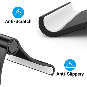 Vention Cell Phone / tablets Stand, Phone Holder for Desk Compatible with iPhone 12 Pro Max 11 SE 8 Plus 7 6 XS XR, Samsung Galaxy S20 Note20 S8 S9 S10 (Black)