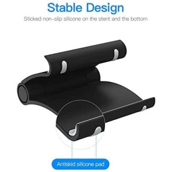 Vention Cell Phone / tablets Stand, Phone Holder for Desk Compatible with iPhone 12 Pro Max 11 SE 8 Plus 7 6 XS XR, Samsung Galaxy S20 Note20 S8 S9 S10 (White)