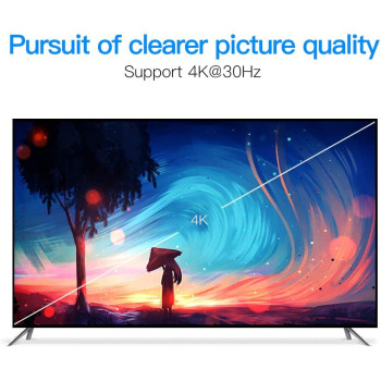 Vention Display Port to HDMI Converter 1080p 0.15 Meter Black