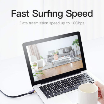 VENTION CAT 7 RJ45 Ethernet Flat Cable, High-Speed Patch Cord 10Gbps ,600MHz/s STP, Compatible for Switch, Router, Modem, Patch Panel, Access Point, Patch Fields (Flat Patch Cable)