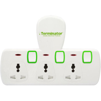 Terminator 3 Way Universal Plug Sockets