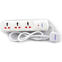 Terminator 3 Way Universal Power Extension Socket 2 Meter