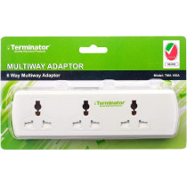 Terminator 6 Way Universal T Socket And Indicator With Fused In White Color - TMA 166A