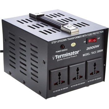 Terminator AC Voltage Converter Black, 3000 W - TACC3000W