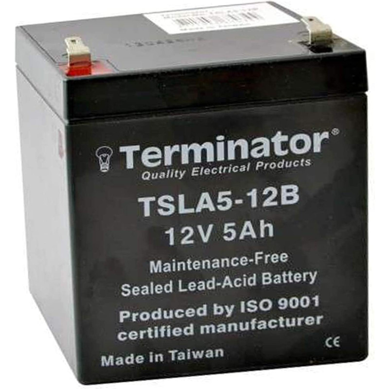 Terminator Rechargeable Sealed Lead Acid Battery 12V 5Ah