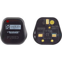 Terminator Plug With Fited 13A Fuse 3 Pin Flat With Light Ttp-13Abb