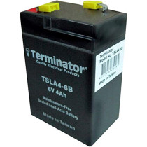 Terminator Rechargeable Sealed Lead Acid Batteries Tsla 46V, Tsla46B, 6.9 X 4.6 X 10.2 cm