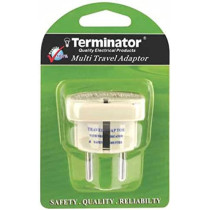 Terminator Multi Traveler Adapter With Shutter & Indicator (EU to Universal)