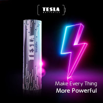 Tesla D Battery Silver+ Alkaline - Plus Extra Energy Batteries Blister Foil LR20/1.5V Pack of 2
