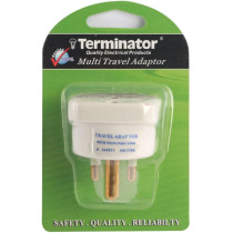 Terminator Multi Travel Adapter 110-250V 5A Power Plug with Safety Shutter and LED Indicator TL-20