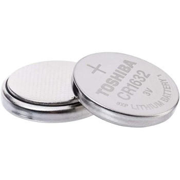 Toshiba CR1632 3V Lithium Coin Cell Battery Pack of 5 batteries Expiry date Nov 2026