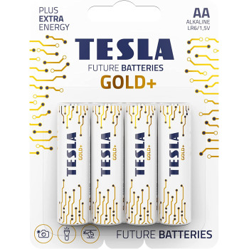 Tesla AA Battery Gold+...