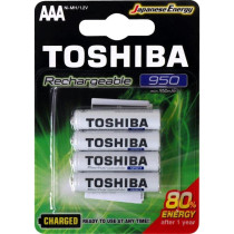 Toshiba Rechargeable Battery AAA 4Pcs 950mAh
