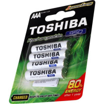 Toshiba Rechargeable Battery AAA 4Pcs 950mAh