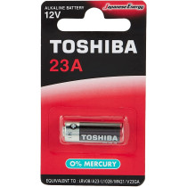 Toshiba 23A type Alkaline Battery 12 V (0 Percent Mercury) - Equivalent to LRV08 / A23 / L1028 / MN21 / V23GA